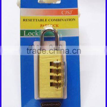 resettable 4 digit luggage small brass padlocks manufacturer