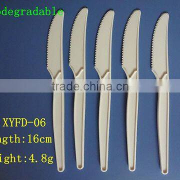 6 inch biodegradable disposable plastic knives and forks:XYFD-06