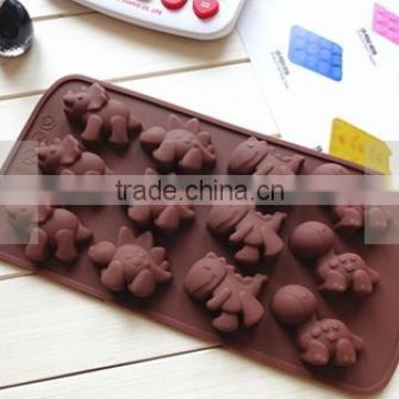 Eco-friendly animal shape Silicone chocolate models