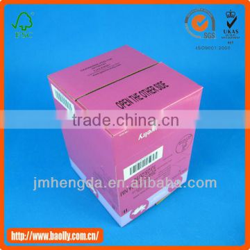 Top quality foldable recycle corrugated carton box