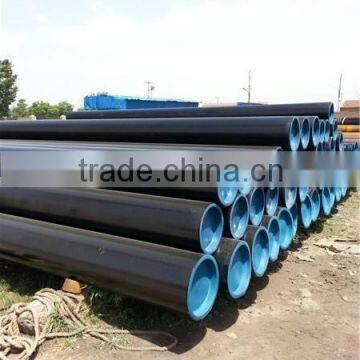 astm a333 gr6 seamless steel pipe WITH BLACK COATING BEVELLED ENDS AND CAPS
