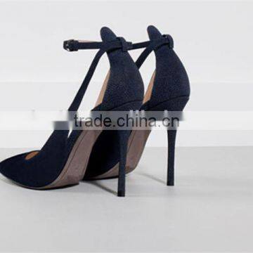 Temperament leather wholesale leather sandals 100% handmade high heel shoes for girl