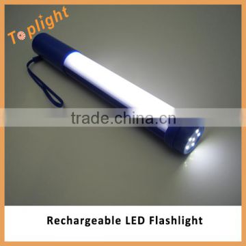 Multifunction dimmable portable mini rechargeable led flashlight