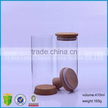 14oz Glass Bottle With Bamboo/cork/wooden Lid photo-4