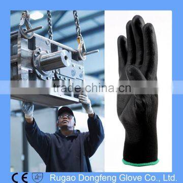 13Gauge Black PU Coated Nylon Gloves,Black Nylon Working PU Gloves,PU Safety Hand Gloves Quality Choice photo-4
