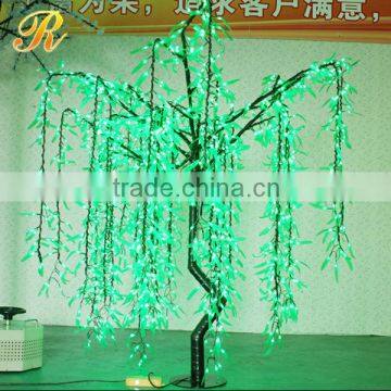 Artificial led lighted christmas decoration outdoor lighted willow trees