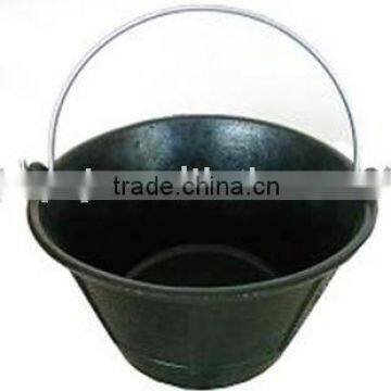 10L Tyre rubber construction barrels,Recycle Rubber Bucket,Rubber Pail,REACH