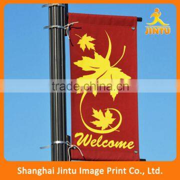 Customized Street Flex Outdoor Advertising Hanging Display Flag Banners