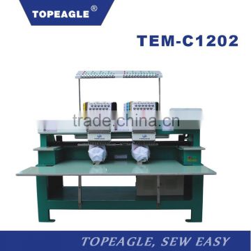 TOPEAGLE TEM-C1202 two head 12 needle cap embroidery machine