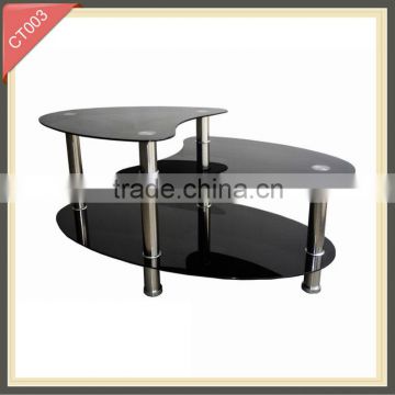 elegant glass antique wrought iron multifunctional coffee table CT003