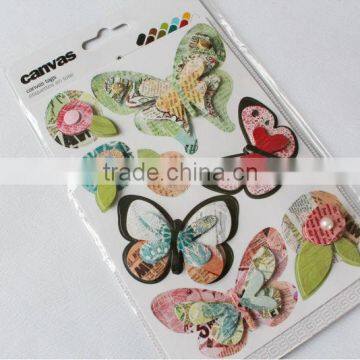 butterfly & flower Car Decal Sticker Multi layered