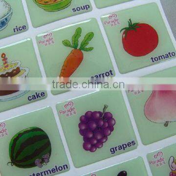 factory custom 3d sticker,ECO-friendly Non-toxic epoxy sticker,custom epoxy sticker