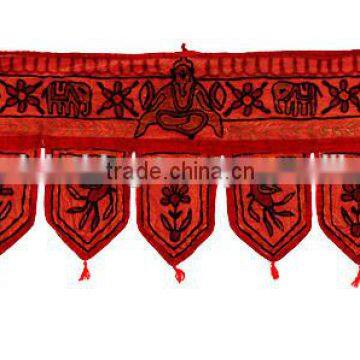 Indian TAPESTRY Door Wall Hanging Ethnic Toran Multi COLORED Textiles wall Hangings