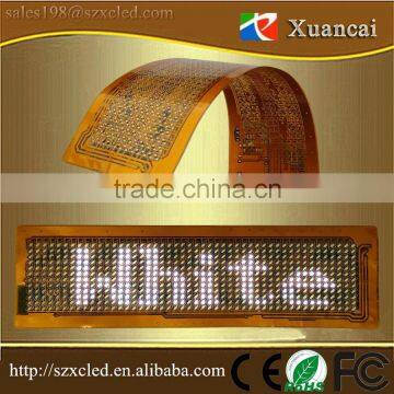 White Color P3-12x48dot Flexible Programmable Led Scrolling Sign With Smartphone Bluetooth Control photo-5