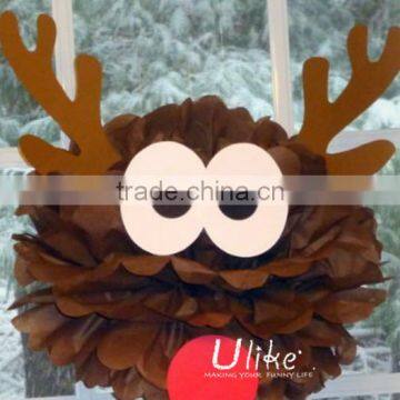 popular Kids favor christmas present decoration christmas cartoon indoor decoration christmas deer shaped decorations wholesale