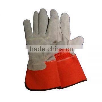 Wing thumb premium cowhide double latlher palm glove