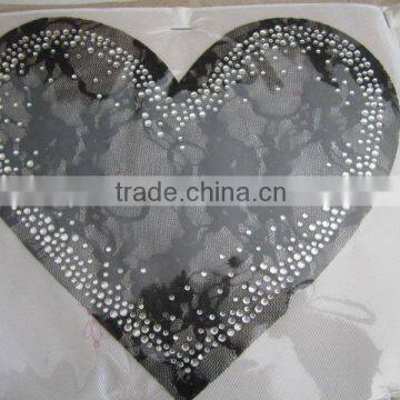 first - class level lace cutting with high quality rhinestone