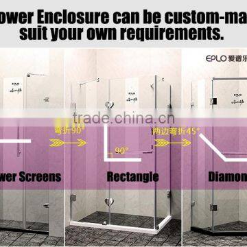 custom frameless tempered glass shower rooms