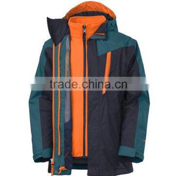 Men's Waterproof Mountain Jacket Fleece Windproof Ski Jacket