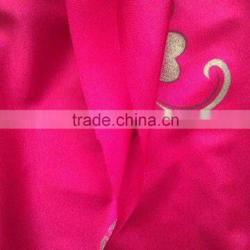 100% Polyester Flash Powder Flower Print Fabric