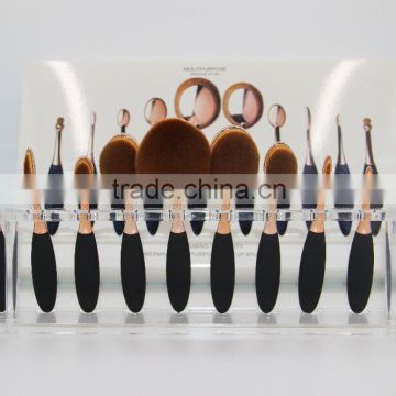 Private Lable New Fashion Girls Tops mirror shape Toothbrush Makeup Brush