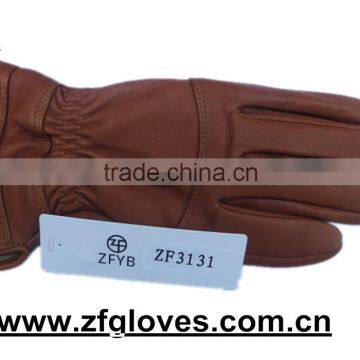 Winter warm deerskin touch leather gloves with cashmere lining