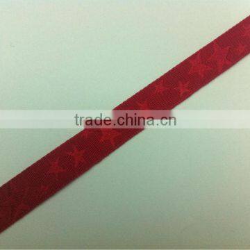 Jacquard polyester decorative webbing ribbon fabric