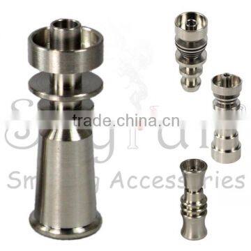 titanium nail domeless Direct inject design fits 10 mm glass joints and removes the need for a traditional Vapor Dome.