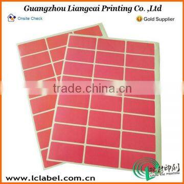 Promotional aluminum sticker label textile label stickers
