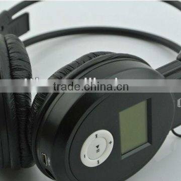 2013 new product hot selling stereo bluetooth SD MP3 earphone +FM from shenzhen factory