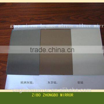 4mm euro grey silver mirror sheet glass mirror wholesale