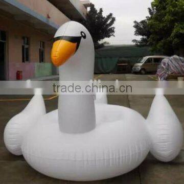 inflatable giant swan swimming pool float for water party play game                        
                                                Quality Choice