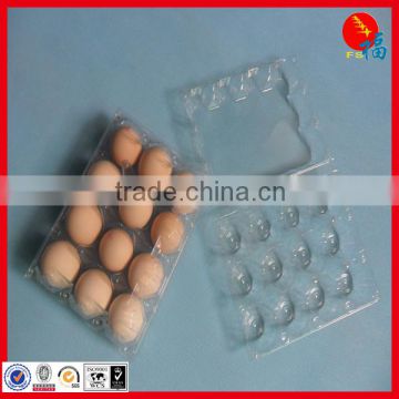 Glassclear egg packaging tray in PET