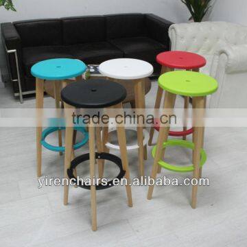 High Quality Modern Used Plastic Bar Stools Wooden Bar Stools With Many Colors