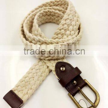 Women's cotton braided belt 3.0CM