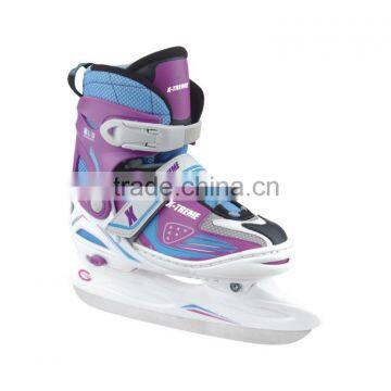 China manufacturer adjustable stainless steel semi-soft ice skates