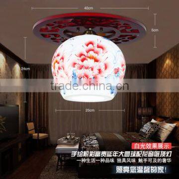 Modern Ceiling Lighting Antique Ceiling Down Light Fixture Design Porcelain Wooden Jingdezhen Dining Room Hotel Ceiling Lights photo-5
