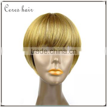 High Temperature Synthetic Bob wig Blond color top quality fashion style full lace wig