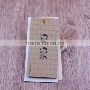 Private custom printing gament elastic string hang tag