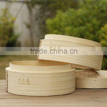 Eco-friendly Round Bamboo Restaurant Food Steamer photo-4