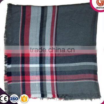 Soft Warm Tartan Plaid Scarf Shawl Cape Blanket Scarves Fashion Wrap