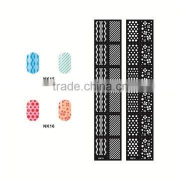 DIY nail sticker hollow out nail art printer nail art stencil nail art designs