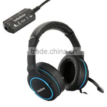 Supper bass big earpad comfortable gaming headphone overhead with mic for PS4 Xbox one,PC/tablet/cell phone headphone