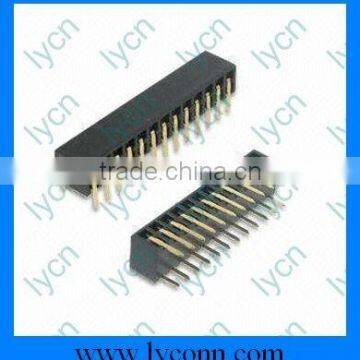 Female Header PCB Connector Side-entry Type Dual Row