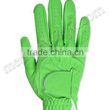 Green Synthetic Leather Golf Gloves