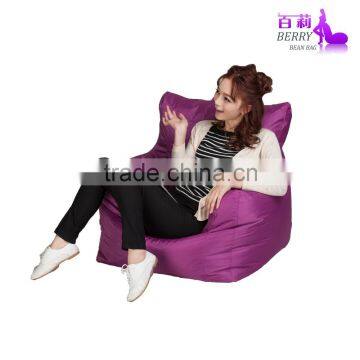 Fashion Comfy Solid Color Polyester Oxford Material Bean Bag Arms Sofa Chair