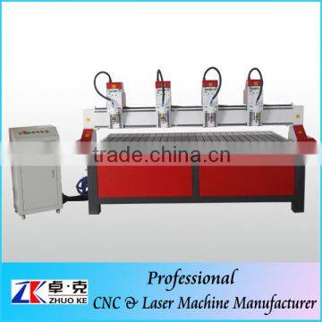 CNC Multi-Head Engraving Machine With 4 Spindles ZK-2514-4