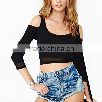 Hot Sale Body Blouses & Women Plus Size European Style Tops Black Female Tops 2014 Roupas Femininas Quality Choice photo-6
