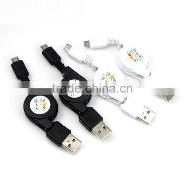 Stretching USB 2.0 Male A to Micro USB male data cable