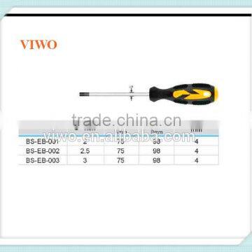 Hex round shank screwdriver